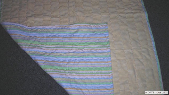 Winnie the Pooh and friends yellow blanket back corner and front view